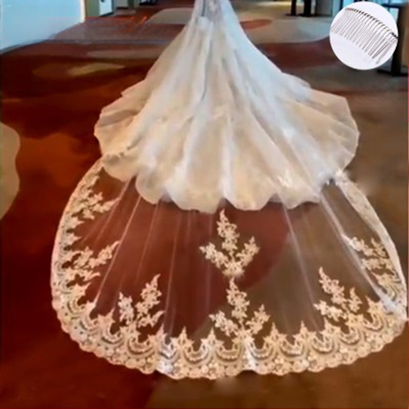 Žvaigždėto dangaus nuotakos pagrindinė vestuvinė suknelė baltas ilgas šampano spalvos uodegos šydas galvos apdangalas super fėjos stiliaus vestuvės retro