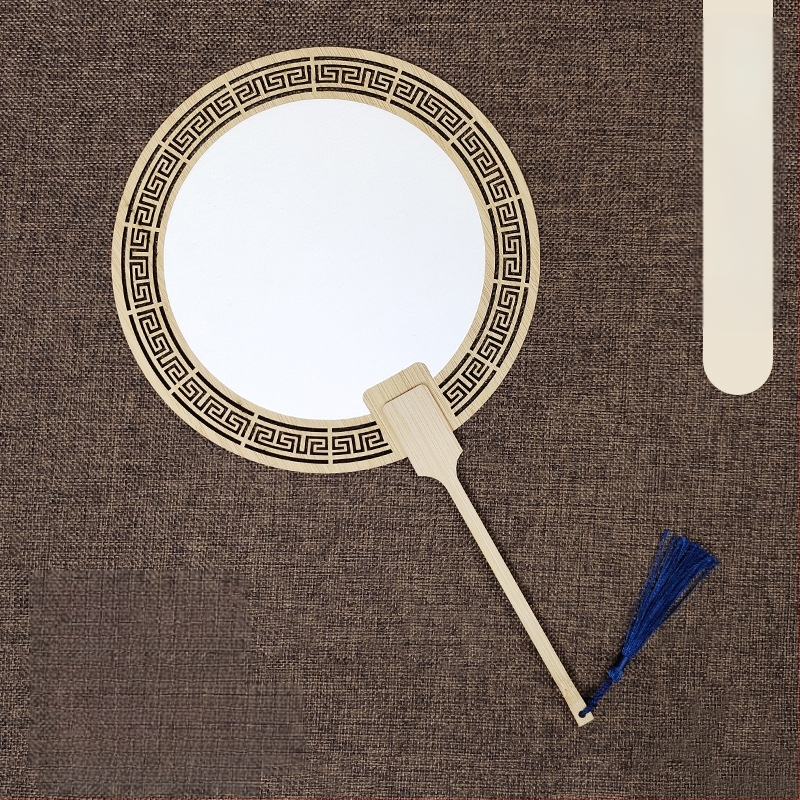 Klassikaline õõnes Xuan paberventilaator kahepoolne tühi isetegemise hiina maali käsitsi maalitud kalligraafia poolküpsetatud ventilaator õueventilaator