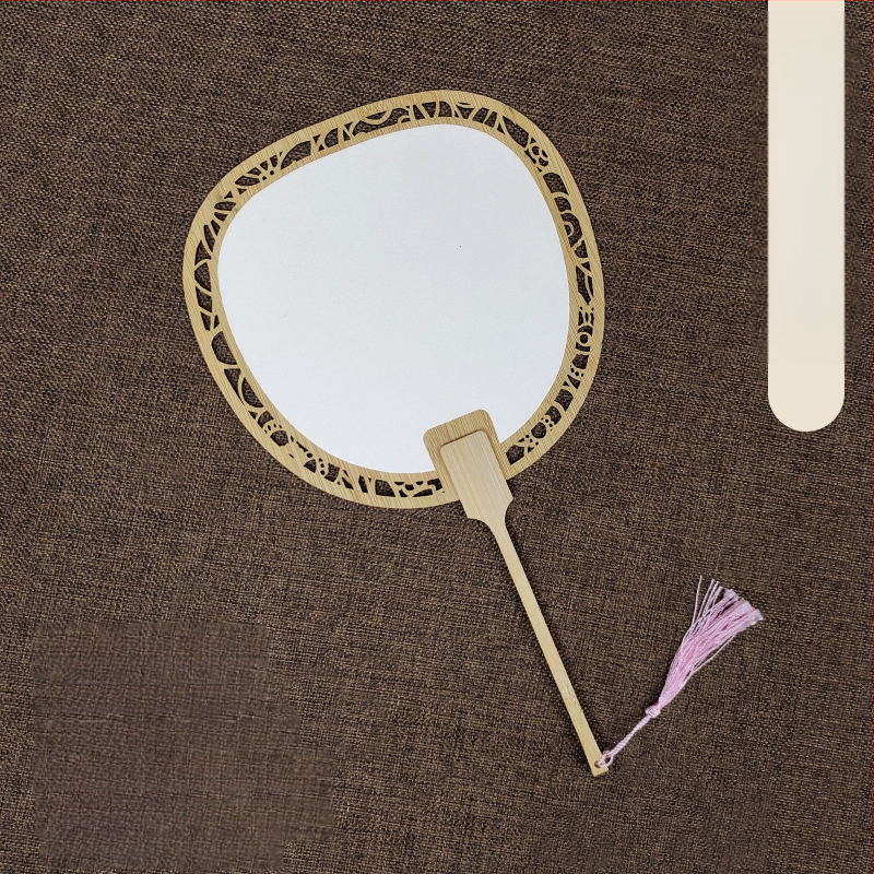 Klassikaline õõnes Xuan paberventilaator kahepoolne tühi isetegemise hiina maali käsitsi maalitud kalligraafia poolküpsetatud ventilaator õueventilaator