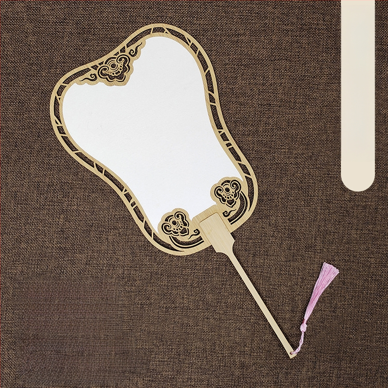 Klassikaline õõnes Xuan paberventilaator kahepoolne tühi isetegemise hiina maali käsitsi maalitud kalligraafia poolküpsetatud ventilaator õueventilaator