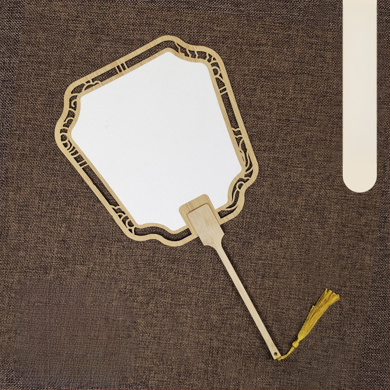 Klassikaline õõnes Xuan paberventilaator kahepoolne tühi isetegemise hiina maali käsitsi maalitud kalligraafia poolküpsetatud ventilaator õueventilaator