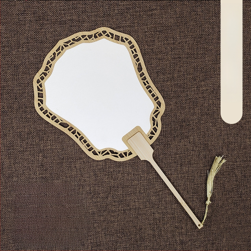 Klassikaline õõnes Xuan paberventilaator kahepoolne tühi isetegemise hiina maali käsitsi maalitud kalligraafia poolküpsetatud ventilaator õueventilaator