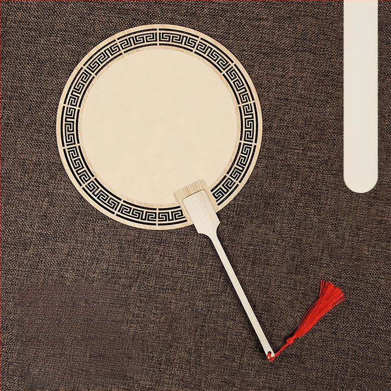 Klassikaline õõnes Xuan paberventilaator kahepoolne tühi isetegemise hiina maali käsitsi maalitud kalligraafia poolküpsetatud ventilaator õueventilaator