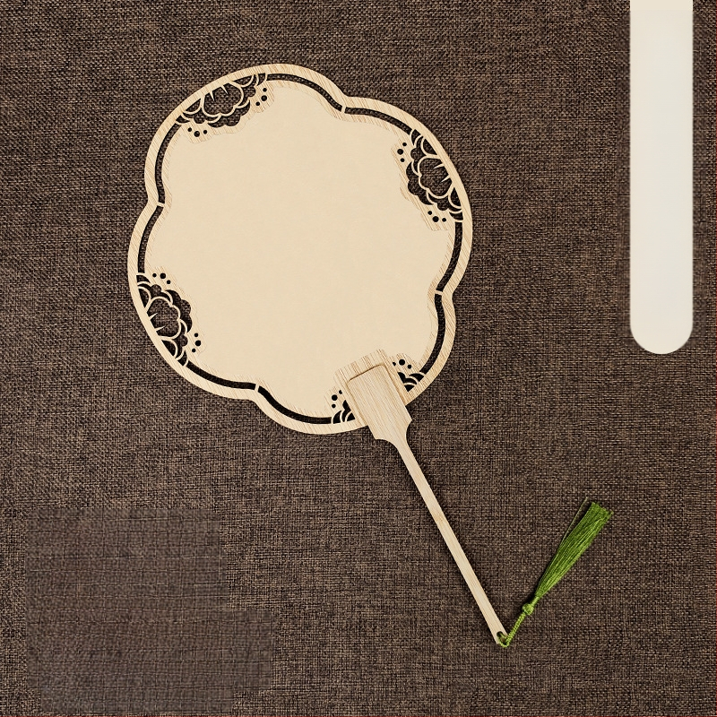 Klassikaline õõnes Xuan paberventilaator kahepoolne tühi isetegemise hiina maali käsitsi maalitud kalligraafia poolküpsetatud ventilaator õueventilaator