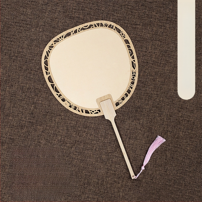 Klassikaline õõnes Xuan paberventilaator kahepoolne tühi isetegemise hiina maali käsitsi maalitud kalligraafia poolküpsetatud ventilaator õueventilaator