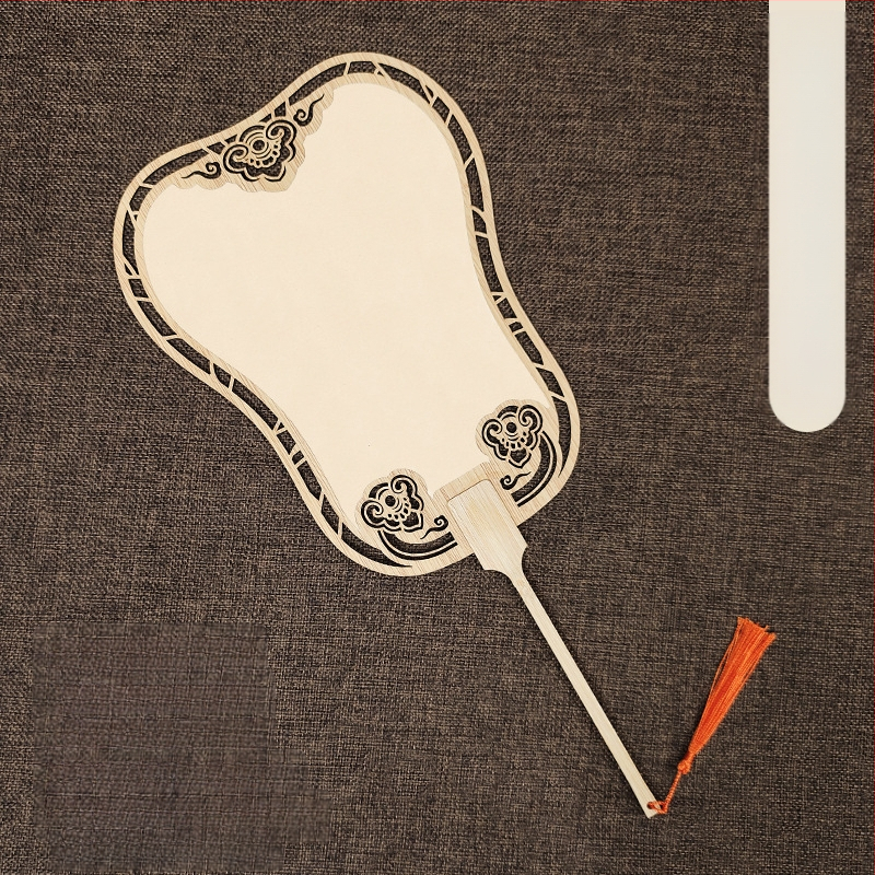 Klassikaline õõnes Xuan paberventilaator kahepoolne tühi isetegemise hiina maali käsitsi maalitud kalligraafia poolküpsetatud ventilaator õueventilaator