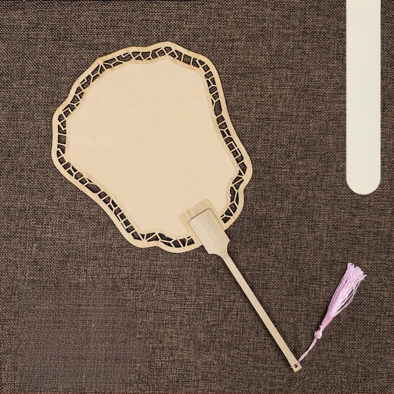 Klassikaline õõnes Xuan paberventilaator kahepoolne tühi isetegemise hiina maali käsitsi maalitud kalligraafia poolküpsetatud ventilaator õueventilaator