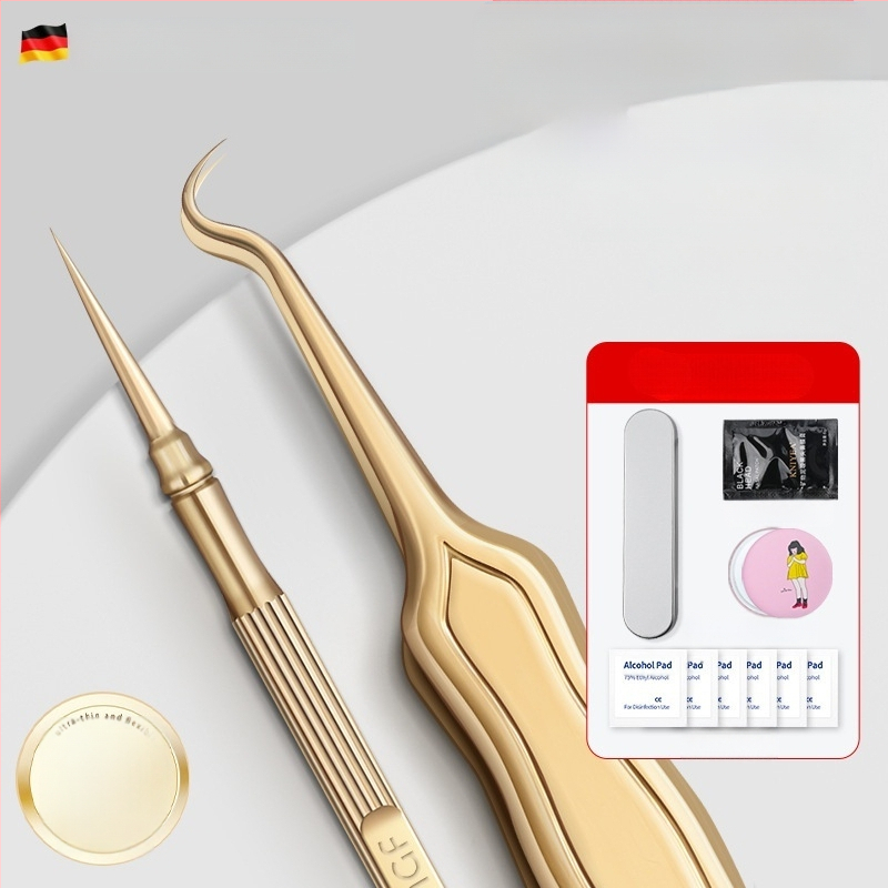 Εξωτερικό εμπόριο βελόνας ακμής κοστούμι κλιπ κυττάρων αφαίρεσης ακμής τσιμπιδάκι μαύρων στιγμάτων εξαιρετικά αιχμηρά εργαλεία λεπτής συμπίεσης ακμής δώρο ομορφιάς δημιουργία