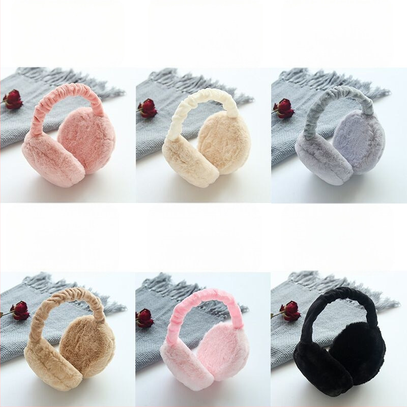 Moteriškos šiltos korėjietiško stiliaus mielos sulankstomos ausinės. Ausinės vyrams, vaikams, žieminėms ausinėms, studentams.