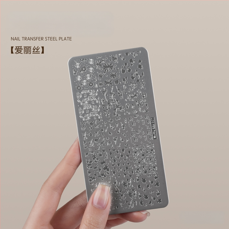 Gaoy Goya küünekunsti trükkimine terasplaadi vorm pitsist liblikamustriga lille Guofeng ülekandetööriist silikoontempel