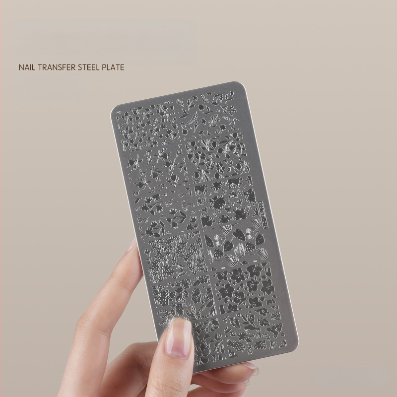 Gaoy Goya küünekunsti trükkimine terasplaadi vorm pitsist liblikamustriga lille Guofeng ülekandetööriist silikoontempel