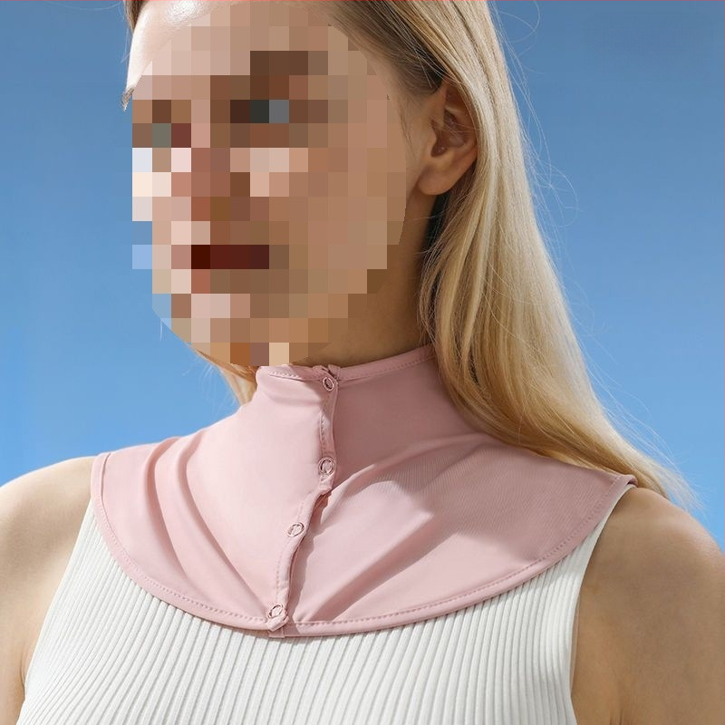 Siidsall suvine päikesekaitsega sall naistele jääsiidist õhuke sall õues sõitmiseks UV-kaitsega kaelakaitse võltskrae kaelakate