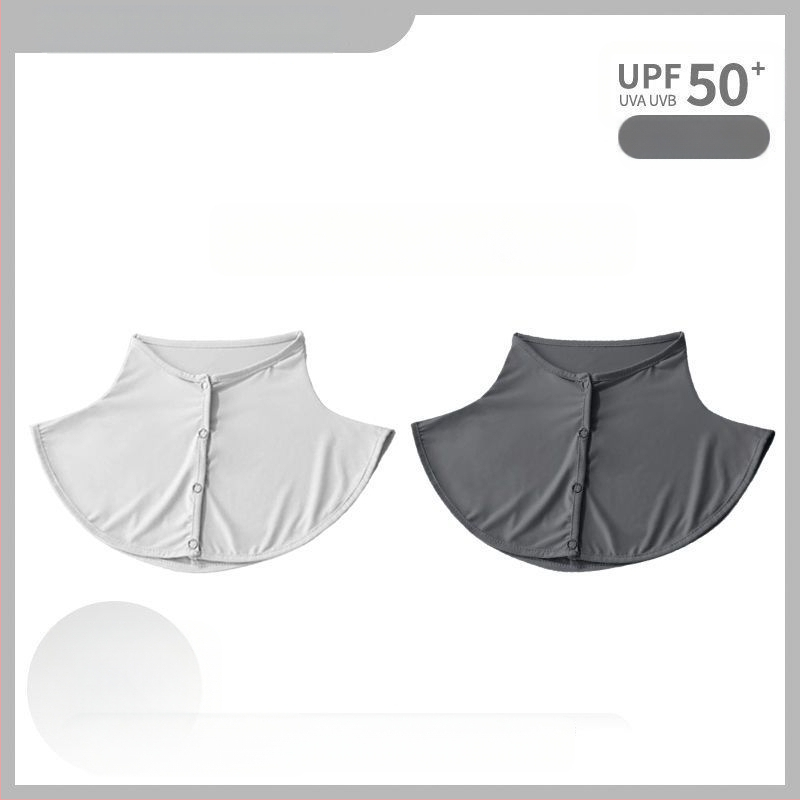 Siidsall suvine päikesekaitsega sall naistele jääsiidist õhuke sall õues sõitmiseks UV-kaitsega kaelakaitse võltskrae kaelakate