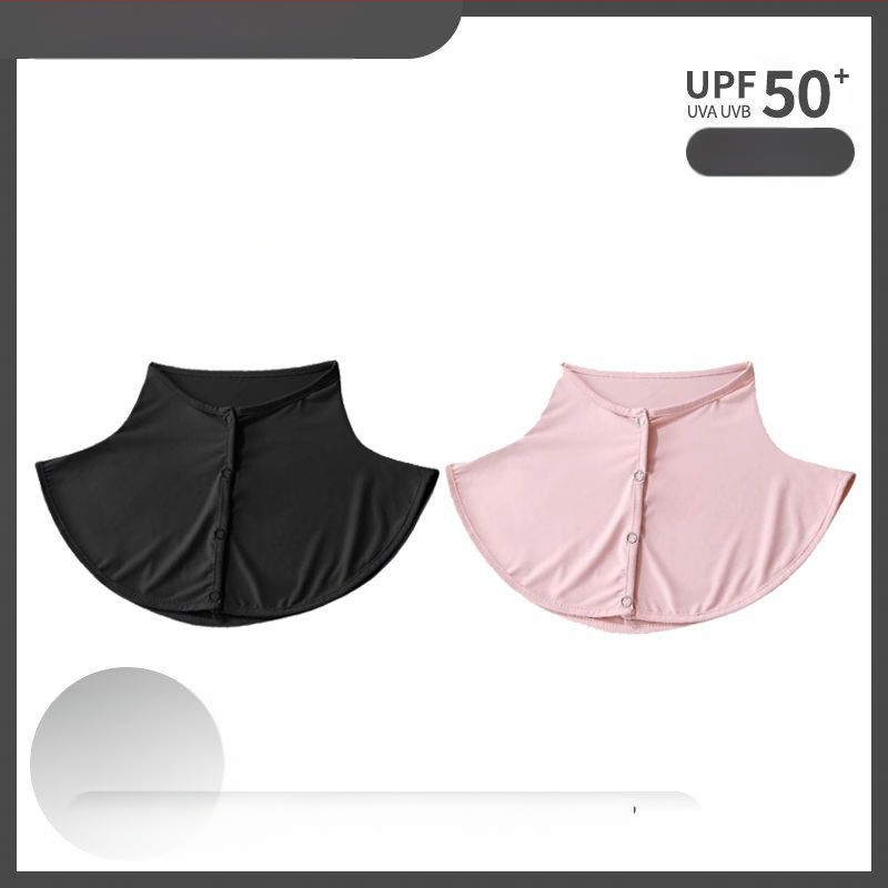 Siidsall suvine päikesekaitsega sall naistele jääsiidist õhuke sall õues sõitmiseks UV-kaitsega kaelakaitse võltskrae kaelakate