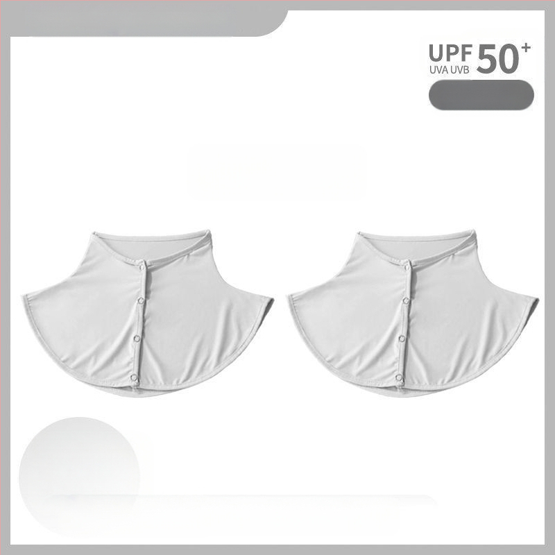 Siidsall suvine päikesekaitsega sall naistele jääsiidist õhuke sall õues sõitmiseks UV-kaitsega kaelakaitse võltskrae kaelakate