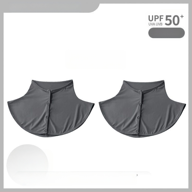 Siidsall suvine päikesekaitsega sall naistele jääsiidist õhuke sall õues sõitmiseks UV-kaitsega kaelakaitse võltskrae kaelakate