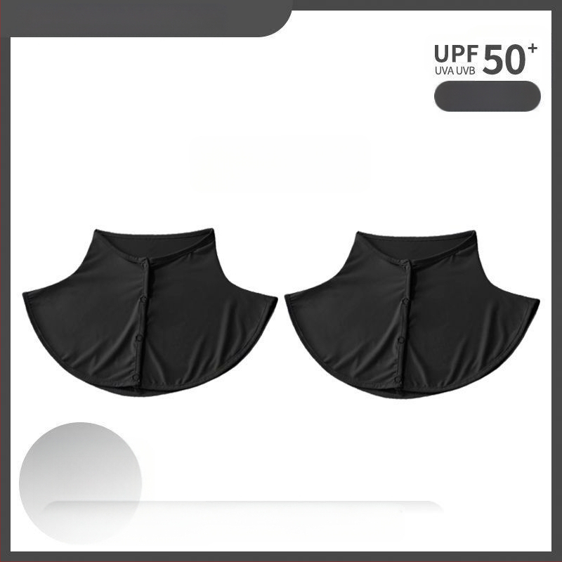 Siidsall suvine päikesekaitsega sall naistele jääsiidist õhuke sall õues sõitmiseks UV-kaitsega kaelakaitse võltskrae kaelakate