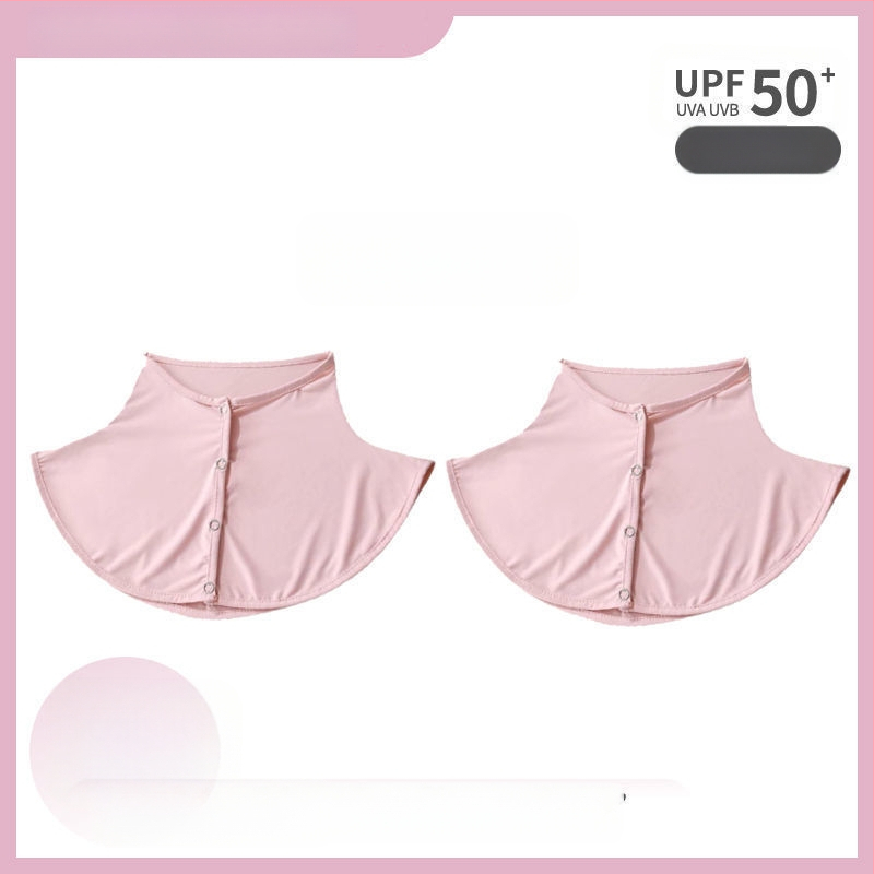 Siidsall suvine päikesekaitsega sall naistele jääsiidist õhuke sall õues sõitmiseks UV-kaitsega kaelakaitse võltskrae kaelakate