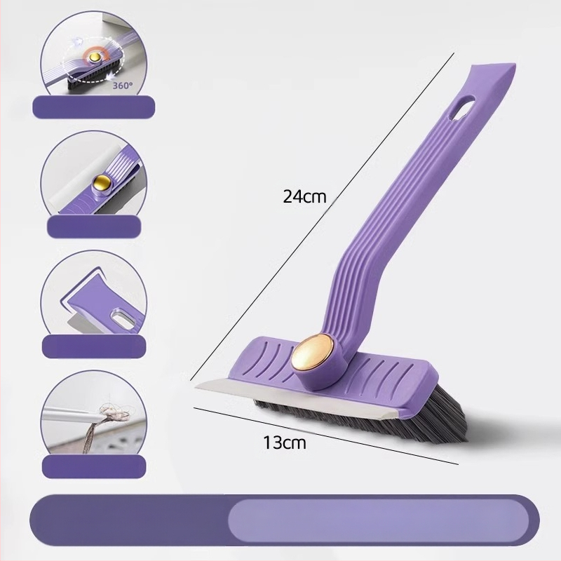 Daudzfunkcionāla vannas istabas tualetes birste bez miruša leņķa spraugas maza birste mājsaimniecības virtuves rotējoša sienas slota tīrīšanas birste