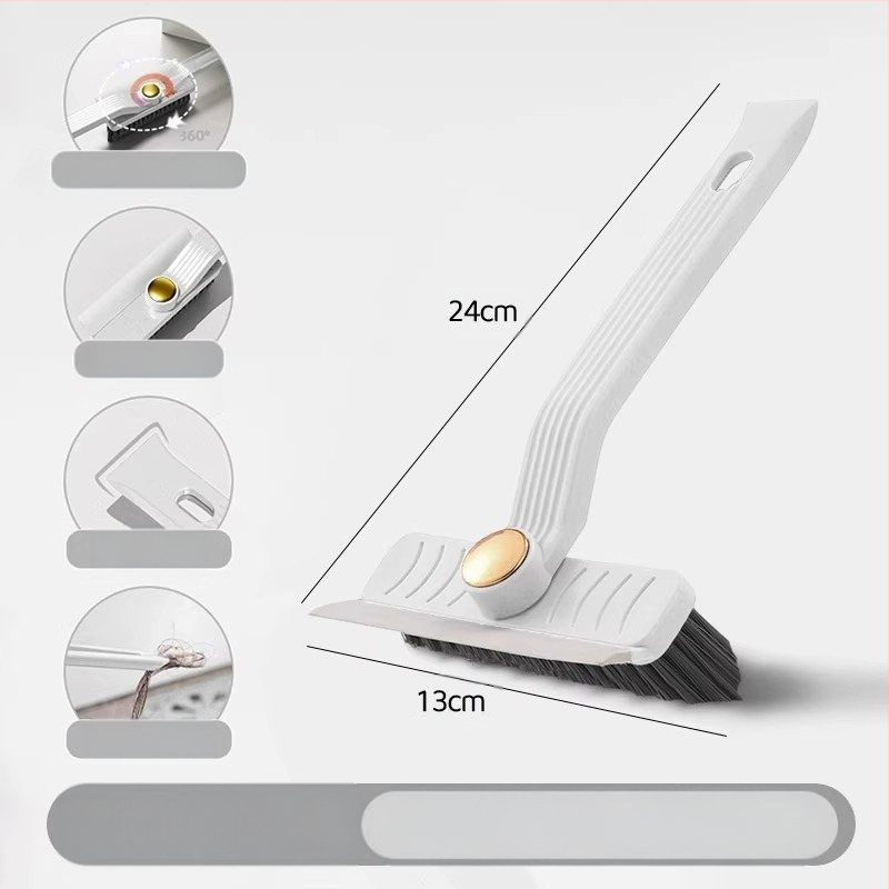 Daudzfunkcionāla vannas istabas tualetes birste bez miruša leņķa spraugas maza birste mājsaimniecības virtuves rotējoša sienas slota tīrīšanas birste