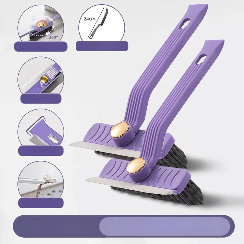 Daudzfunkcionāla vannas istabas tualetes birste bez miruša leņķa spraugas maza birste mājsaimniecības virtuves rotējoša sienas slota tīrīšanas birste