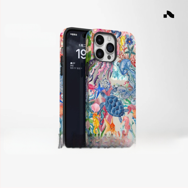 Populiarus užsienio prekybos salos stiliaus telefono dėklas, tinkantis „iPhone 16“, naujo modelio, dviejų viename, „Apple 15 Pm“ smūgiams atsparus apsauginis dangtelis.