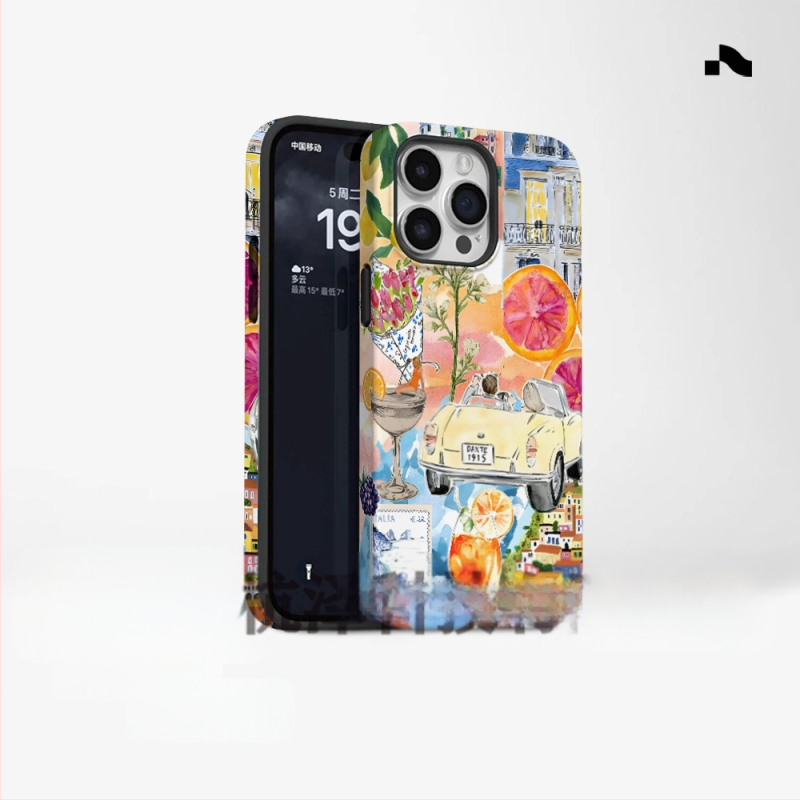 Populiarus užsienio prekybos salos stiliaus telefono dėklas, tinkantis „iPhone 16“, naujo modelio, dviejų viename, „Apple 15 Pm“ smūgiams atsparus apsauginis dangtelis.