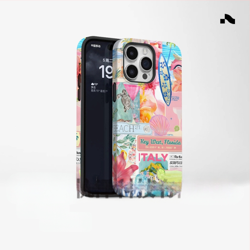 Populiarus užsienio prekybos salos stiliaus telefono dėklas, tinkantis „iPhone 16“, naujo modelio, dviejų viename, „Apple 15 Pm“ smūgiams atsparus apsauginis dangtelis.