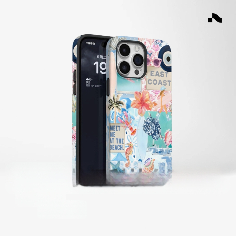 Populiarus užsienio prekybos salos stiliaus telefono dėklas, tinkantis „iPhone 16“, naujo modelio, dviejų viename, „Apple 15 Pm“ smūgiams atsparus apsauginis dangtelis.