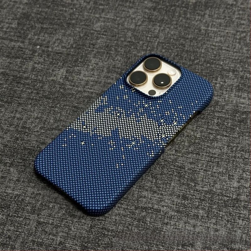 Poolpakk sobib Iphone17Promax mobiiltelefoni ümbrisele, süsinikkiust mustriga magnetiline Apple 16 üliõhuke kukkumisvastane ümbris