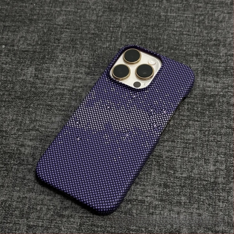 Poolpakk sobib Iphone17Promax mobiiltelefoni ümbrisele, süsinikkiust mustriga magnetiline Apple 16 üliõhuke kukkumisvastane ümbris