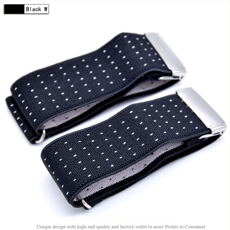 Suaugusiems skirti vyriški ir moteriški marškinių raiščiai, neslystantys dirželiai, universalūs rankogaliai, stilingi elastiniai raiščiai, europietiški ir amerikietiški rankovių žiedai, reguliuojami