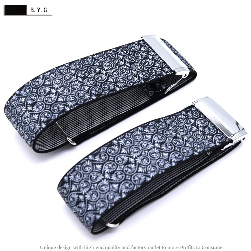 Suaugusiems skirti vyriški ir moteriški marškinių raiščiai, neslystantys dirželiai, universalūs rankogaliai, stilingi elastiniai raiščiai, europietiški ir amerikietiški rankovių žiedai, reguliuojami