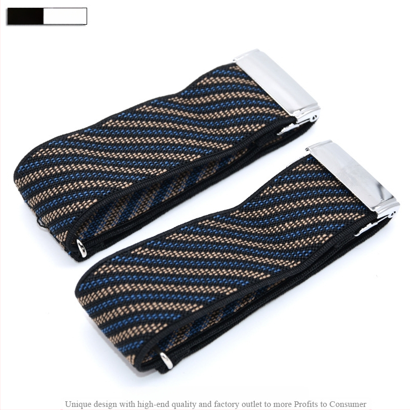 Suaugusiems skirti vyriški ir moteriški marškinių raiščiai, neslystantys dirželiai, universalūs rankogaliai, stilingi elastiniai raiščiai, europietiški ir amerikietiški rankovių žiedai, reguliuojami