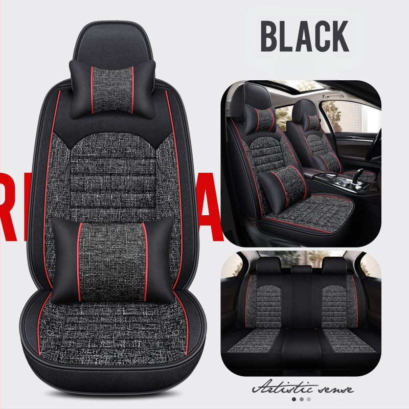 23 uut kõikehõlmavat neljavärvilist jämedat kanepist autoistmepatja. Four Seasons viiekohaline universaalne istmepadi, hulgimüügiekspordi põlvkond.