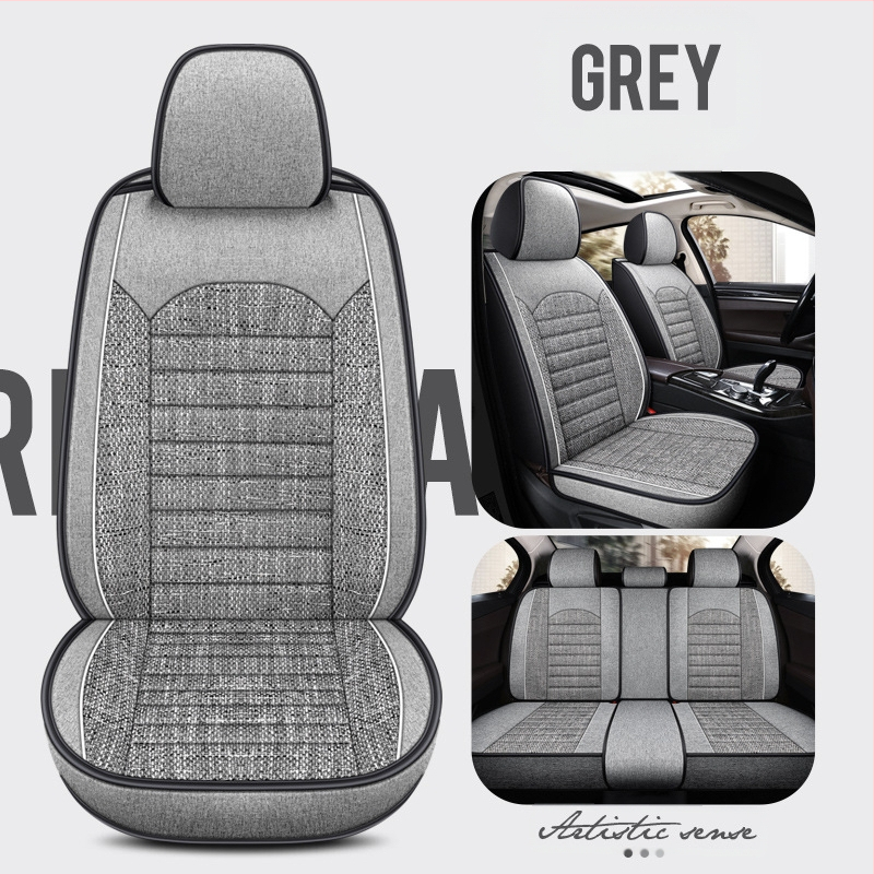 23 uut kõikehõlmavat neljavärvilist jämedat kanepist autoistmepatja. Four Seasons viiekohaline universaalne istmepadi, hulgimüügiekspordi põlvkond.