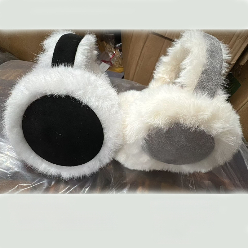 Naujos korėjietiško stiliaus ausinės rudeniui ir žiemai „Maillard“ šiltos ausinės sulankstomos, nešiojamos, šalčiui atsparios, antifrizinės, pliušinės ausinės sandėlyje