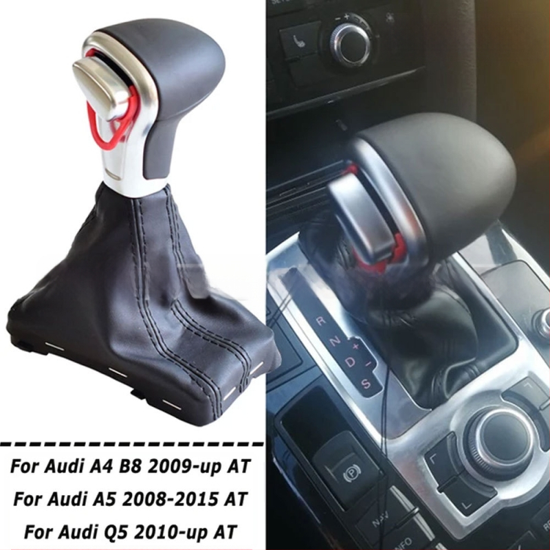 Sobib Audi A3 A4 B8 A5 A6 C6 Q5 automaatkäigukasti käigukangi tolmukattega käsikuuliga käigukangile