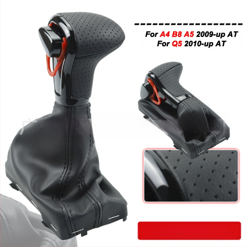 Sobib Audi A3 A4 B8 A5 A6 C6 Q5 automaatkäigukasti käigukangi tolmukattega käsikuuliga käigukangile