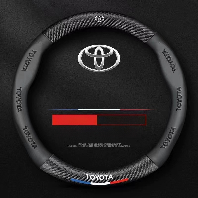 Hulgimüük auto rooliratta kate piiriülene hingav süsinikkiust sportmudel nelja aastaaja universaalne libisemisvastane mugav kulumiskindel käepideme kate