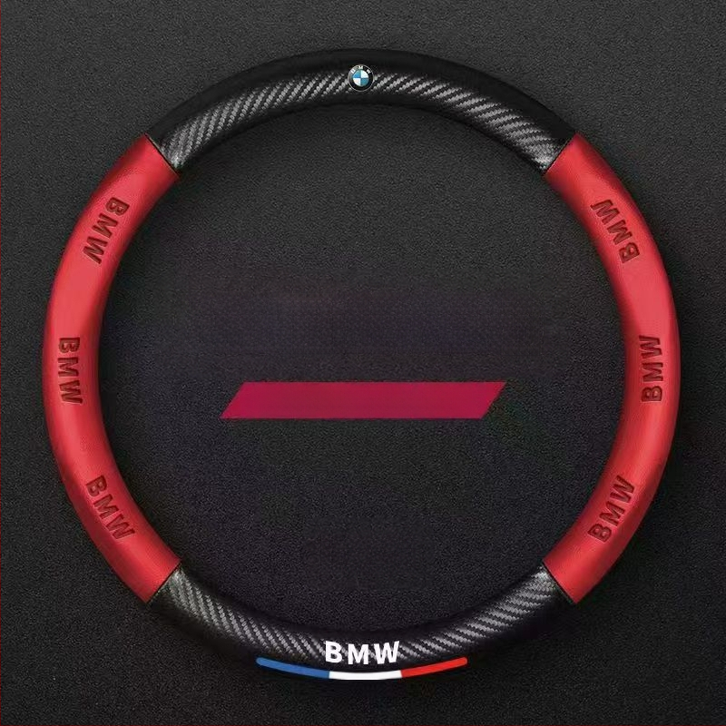 Hulgimüük auto rooliratta kate piiriülene hingav süsinikkiust sportmudel nelja aastaaja universaalne libisemisvastane mugav kulumiskindel käepideme kate