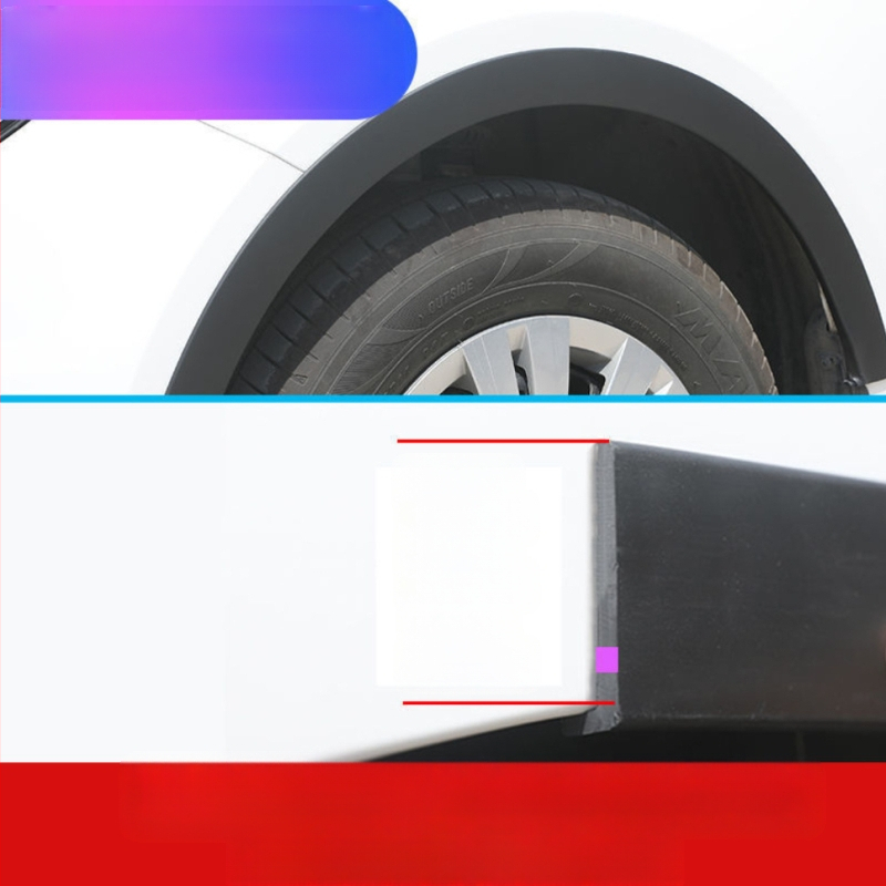 Automobilio modifikuotas rato antakių guminis susidūrimo prevencijos juostos rato stebulės anglies pluošto raštas plataus kėbulo rato krašto grandiklio sparnas