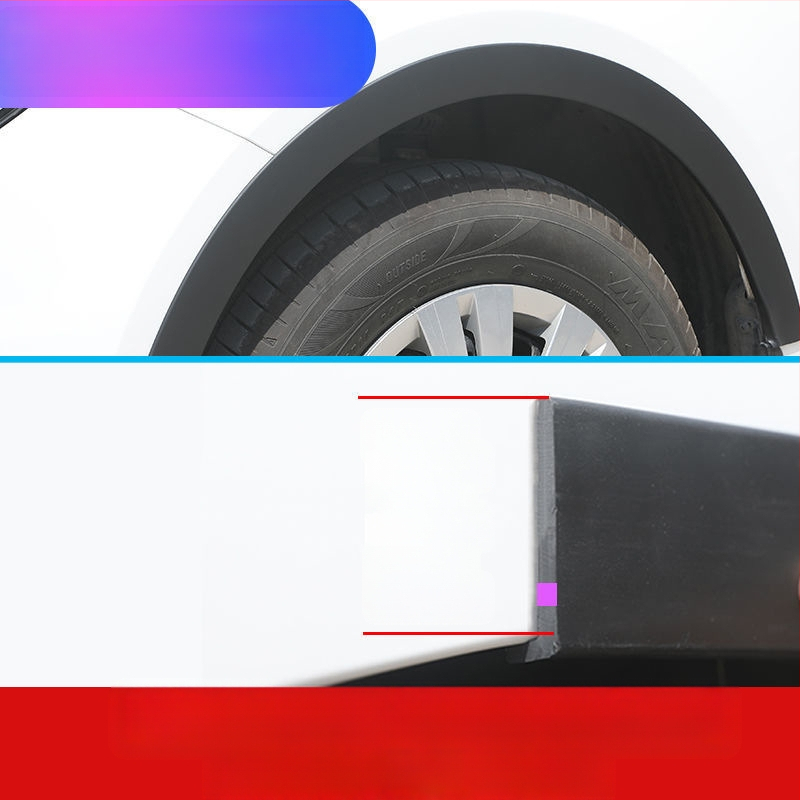 Automobilio modifikuotas rato antakių guminis susidūrimo prevencijos juostos rato stebulės anglies pluošto raštas plataus kėbulo rato krašto grandiklio sparnas