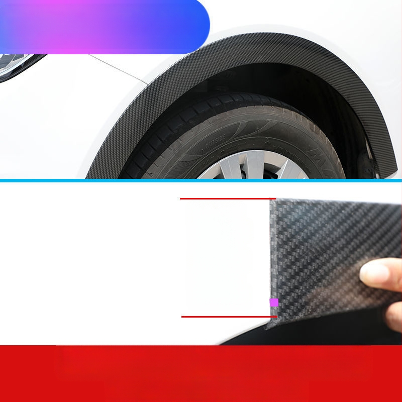 Automobilio modifikuotas rato antakių guminis susidūrimo prevencijos juostos rato stebulės anglies pluošto raštas plataus kėbulo rato krašto grandiklio sparnas