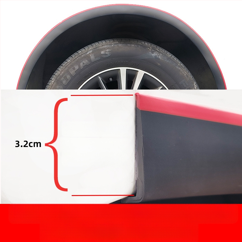 Automobilio modifikuotas rato antakių guminis susidūrimo prevencijos juostos rato stebulės anglies pluošto raštas plataus kėbulo rato krašto grandiklio sparnas