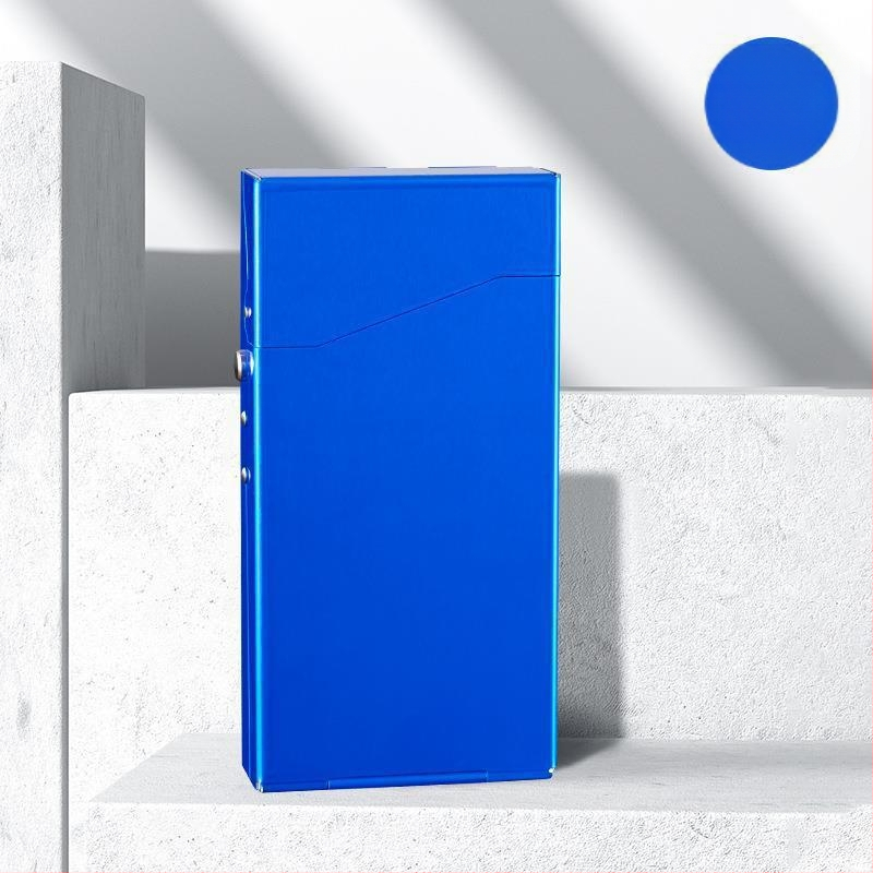 6,5 mm keskmise suurusega sigaretikarp 18 sigaretiga meestele ja naistele, loominguline metallist keskmise suurusega sigaretikarp, alumiiniumisulamist kaasaskantav suitsetamiskomplekt