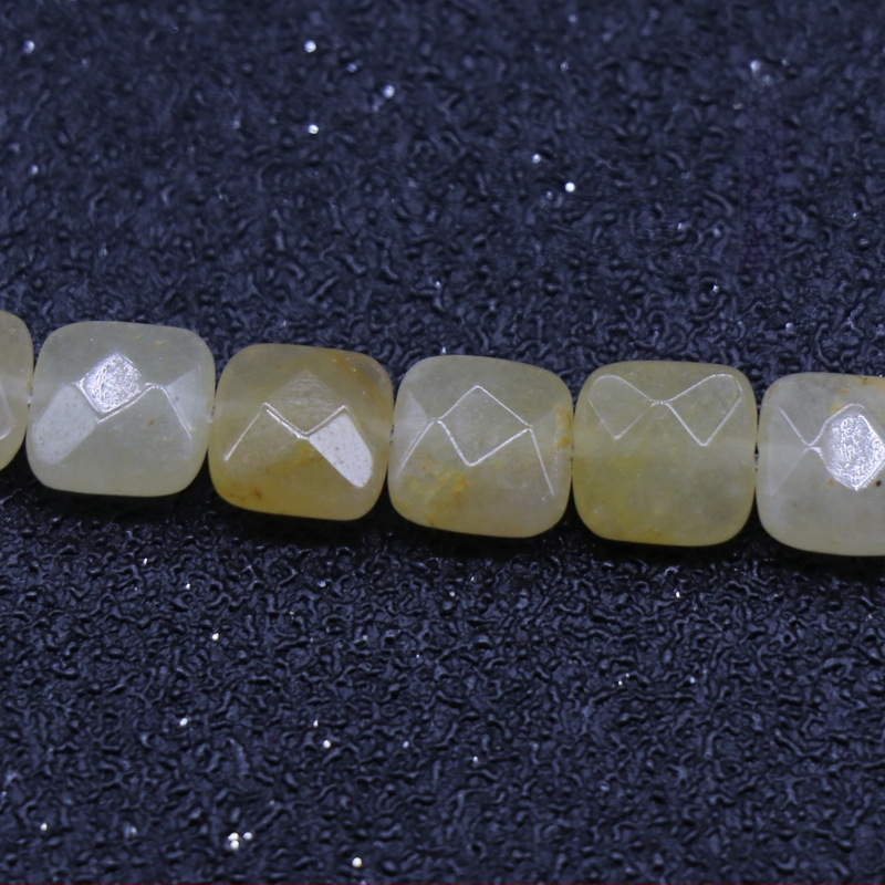 Kristall-agaat poolvääriskivist 8 mm ruudukujulised tahulised lahtised helmed isetehtud käevõru kaelakee ehete aksessuaarid materjalide hulgimüük