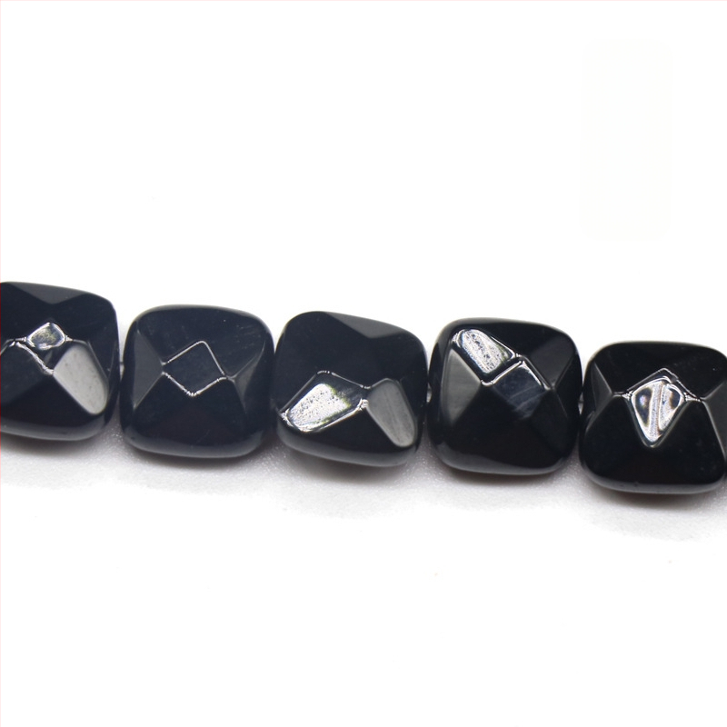 Kristall-agaat poolvääriskivist 8 mm ruudukujulised tahulised lahtised helmed isetehtud käevõru kaelakee ehete aksessuaarid materjalide hulgimüük