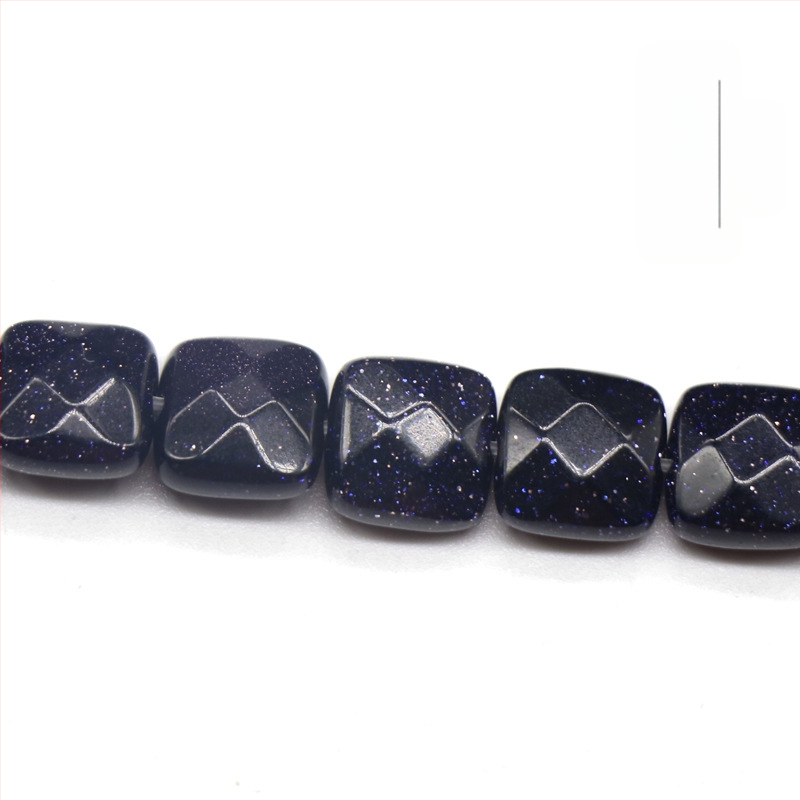 Kristall-agaat poolvääriskivist 8 mm ruudukujulised tahulised lahtised helmed isetehtud käevõru kaelakee ehete aksessuaarid materjalide hulgimüük