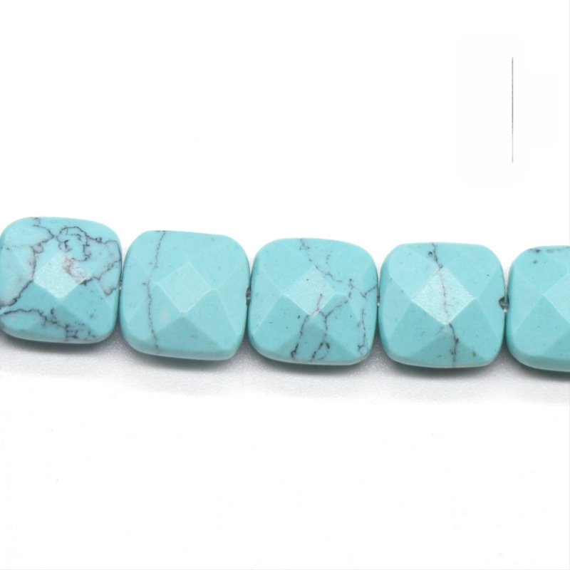 Kristall-agaat poolvääriskivist 8 mm ruudukujulised tahulised lahtised helmed isetehtud käevõru kaelakee ehete aksessuaarid materjalide hulgimüük